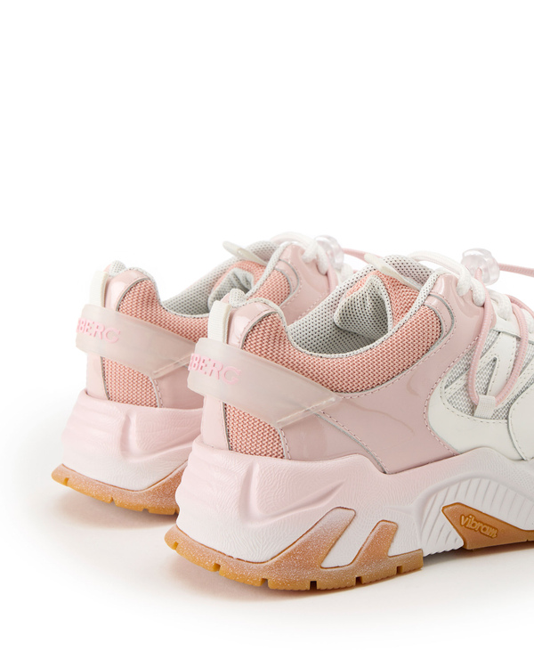 Sneaker donna Kakkoi rosa e bianco - Iceberg - Official Website