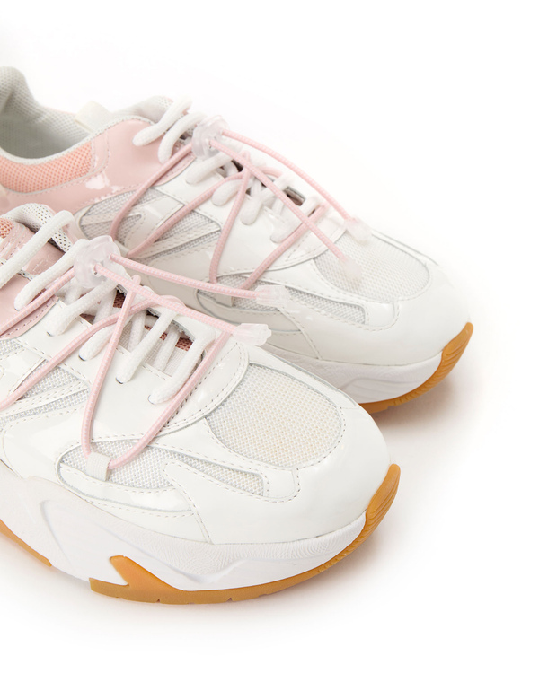 Kakkoi sneaker with drawstring in pink and white - Iceberg - Official Website