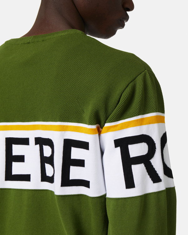 Green institutional logo sweatshirt - Iceberg - Official Website