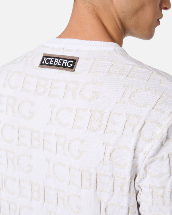 All-over 3D logo sweatshirt - Iceberg - Official Website
