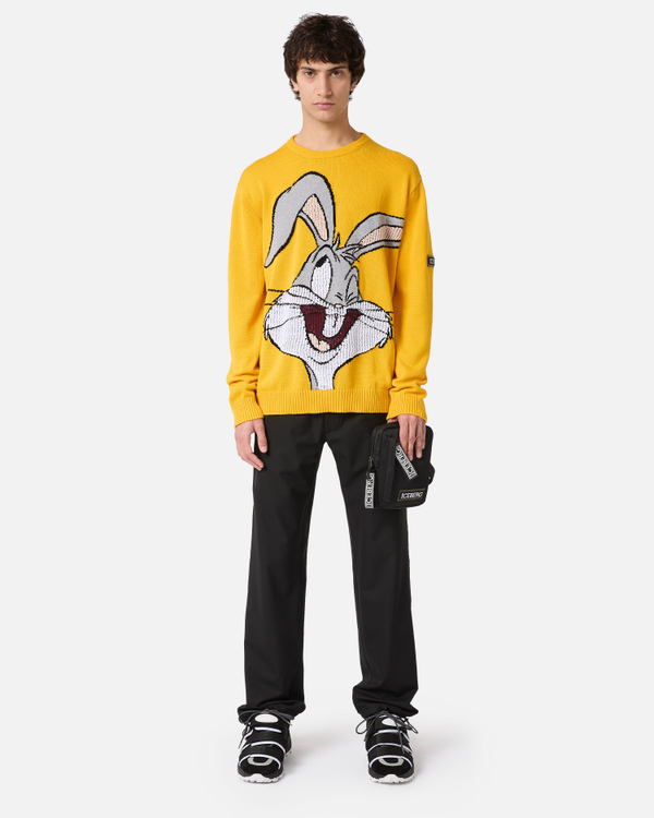 Yellow Bugs Bunny sweater with logo - Iceberg - Official Website