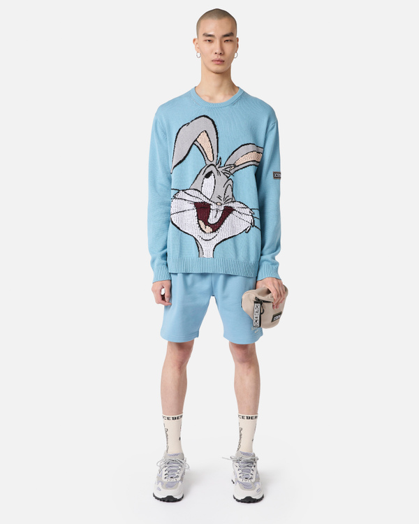 Blue Bugs Bunny sweater with logo - Iceberg - Official Website