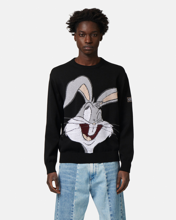 Bugs Bunny black sweater with logo - Iceberg - Official Website