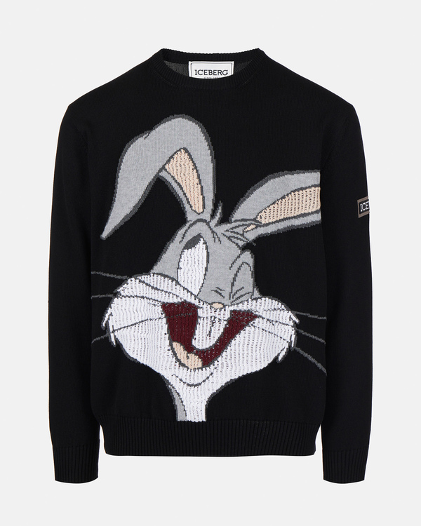 Bugs Bunny black sweater with logo - Iceberg - Official Website