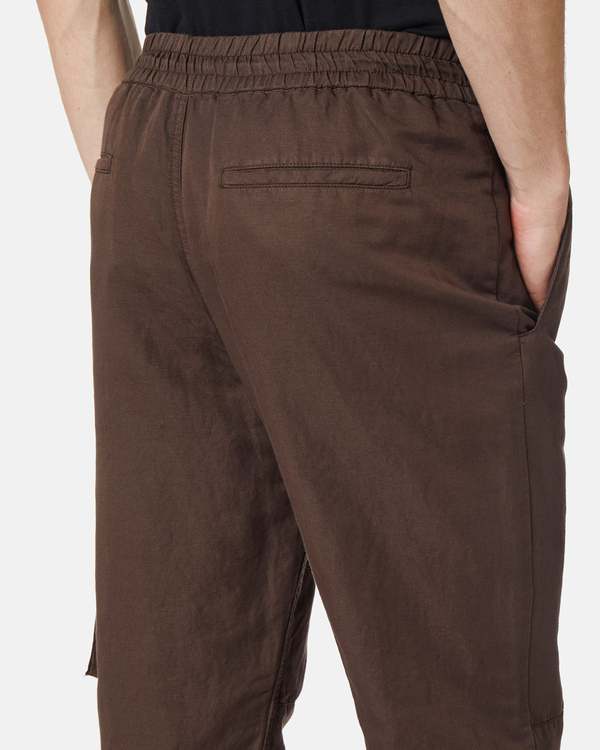 Brown institutional logo trousers - Iceberg - Official Website