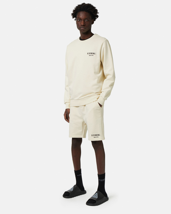 Heritage logo shorts in white - Iceberg - Official Website