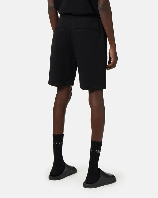Heritage logo shorts in black - Iceberg - Official Website