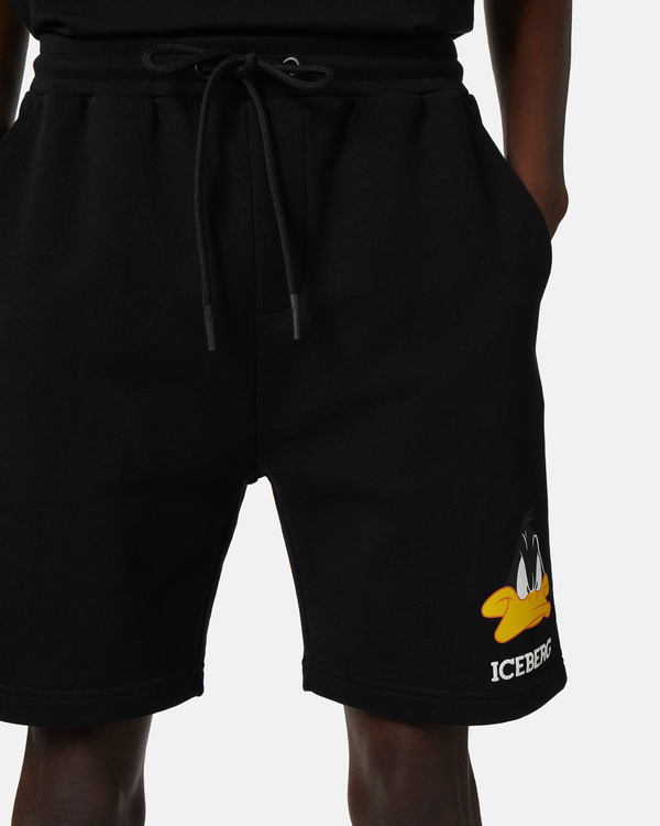 Daffy Duck logo shorts in black - Iceberg - Official Website