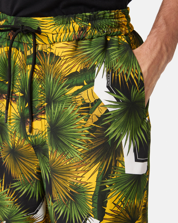 Palm print shorts - Iceberg - Official Website