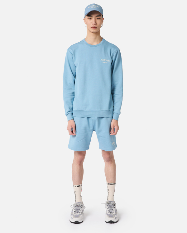 Celestial blue heritage logo sweatshirt - Iceberg - Official Website