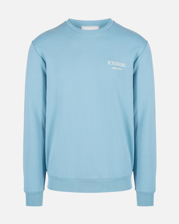 Celestial blue heritage logo sweatshirt - Iceberg - Official Website