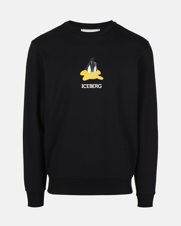 Daffy Duck logo sweatshirt in black - Iceberg - Official Website