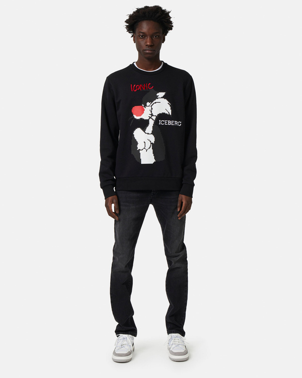 Sylvester the Cat sweatshirt in black - Iceberg - Official Website