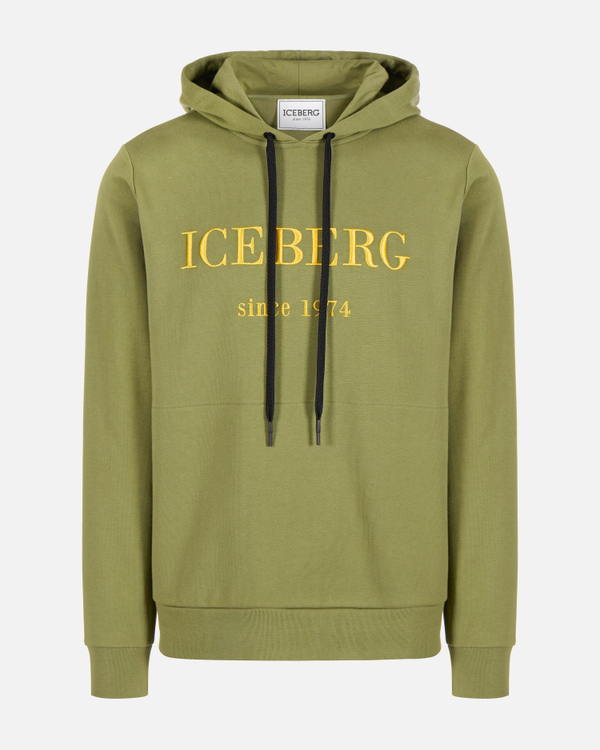 Heritage logo hooded sweatshirt - Iceberg - Official Website