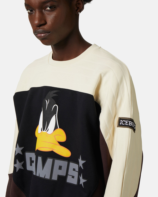 Looney Tunes black & white heritage logo sweatshirt - Iceberg - Official Website
