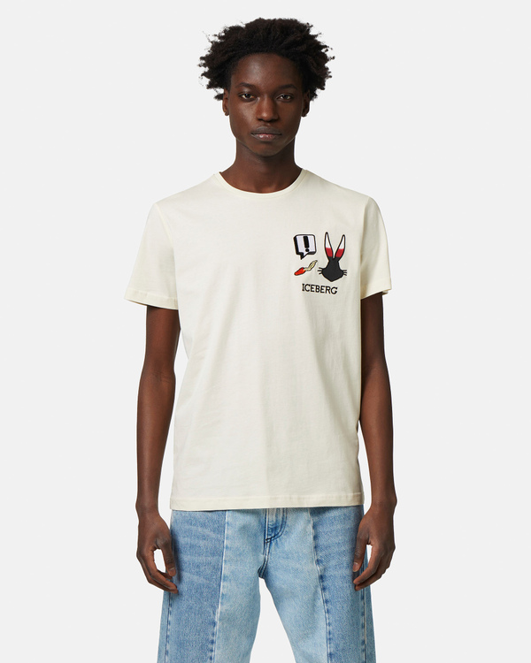 CNY Looney Tunes t-shirt in cream - Iceberg - Official Website