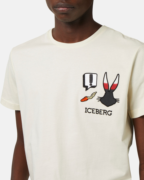 CNY Looney Tunes t-shirt in cream - Iceberg - Official Website
