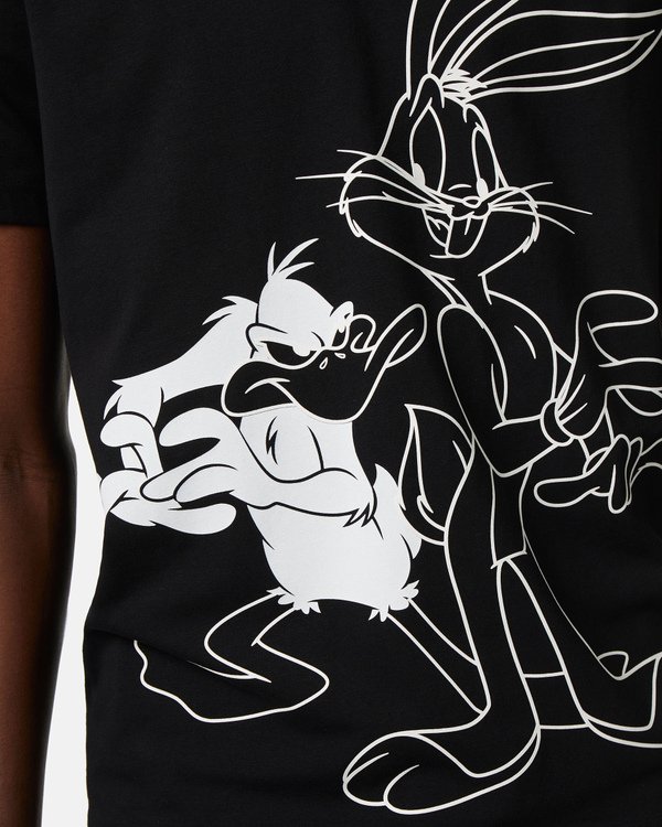 Bugs Bunny and Daffy Duck t-shirt in black - Iceberg - Official Website