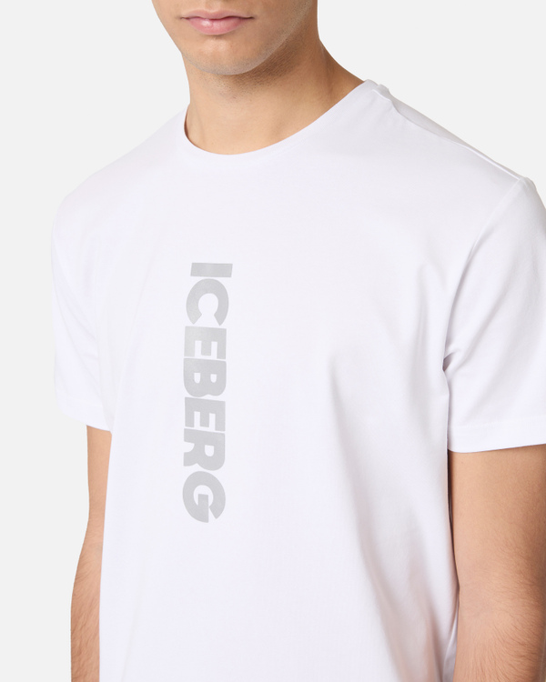 T-shirt con logo verticale - Iceberg - Official Website