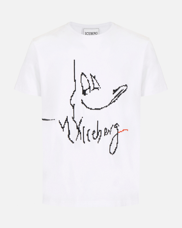 Embroidered Daffy Duck t-shirt - Iceberg - Official Website