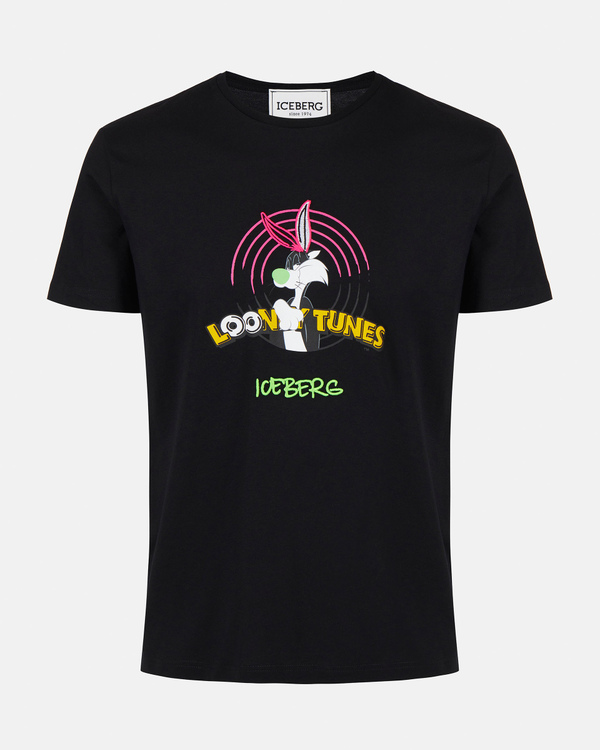 Looney Tunes black t-shirt with Iceberg logo - Iceberg - Official Website