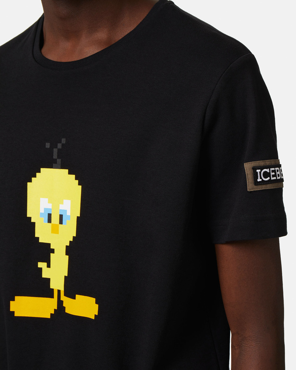 T-shirt nera Titti - Iceberg - Official Website