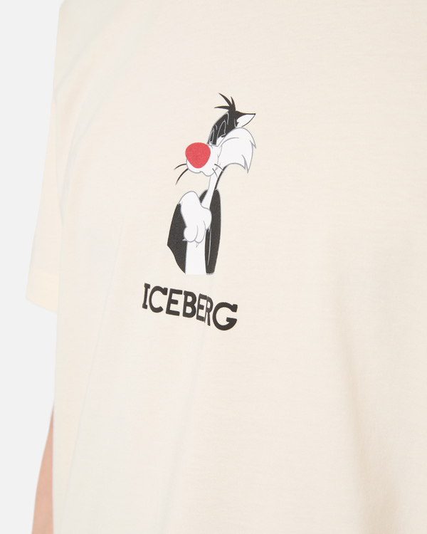 T-shirt Gatto Silvestro con logo Iceberg - Iceberg - Official Website