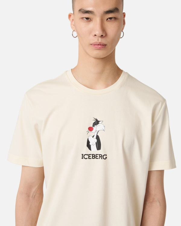 T-shirt Gatto Silvestro con logo Iceberg - Iceberg - Official Website