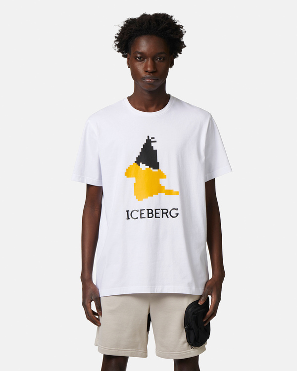 Looney Tunes institutional logo t-shirt in white - Iceberg - Official Website