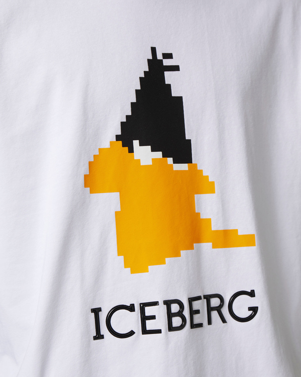 Looney Tunes institutional logo t-shirt in white - Iceberg - Official Website