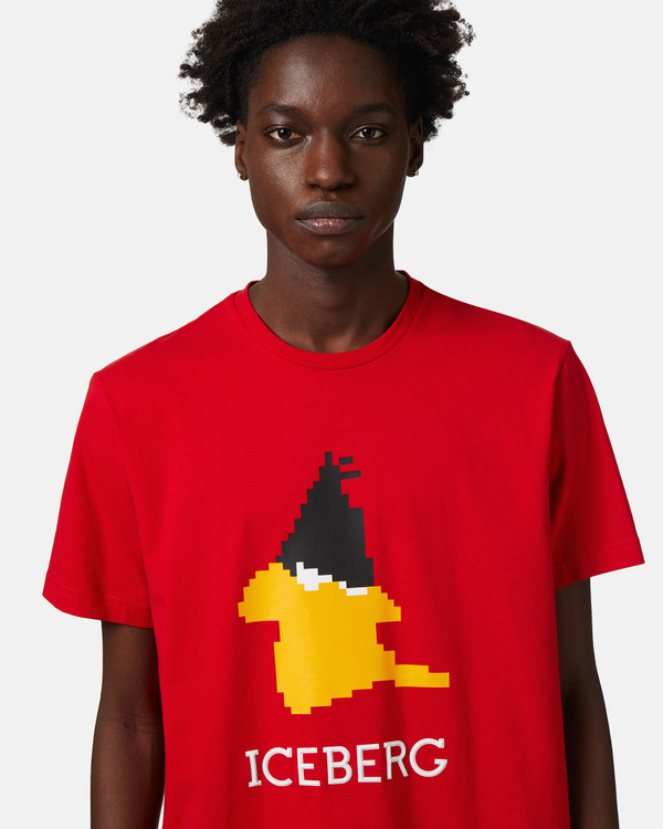 Looney Tunes institutional logo t-shirt in red - Iceberg - Official Website