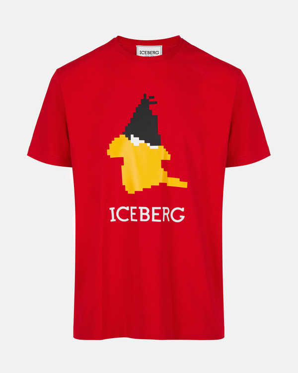 Looney Tunes institutional logo t-shirt in red - Iceberg - Official Website