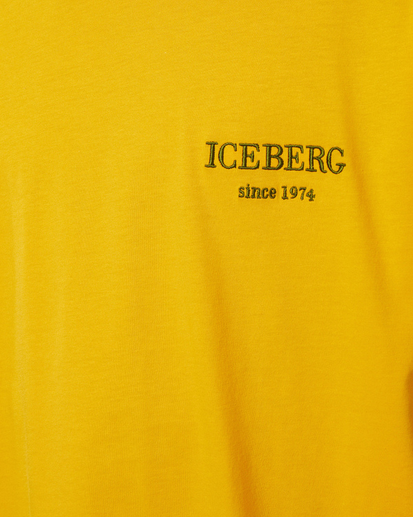 T-shirt gialla logo heritage - Iceberg - Official Website