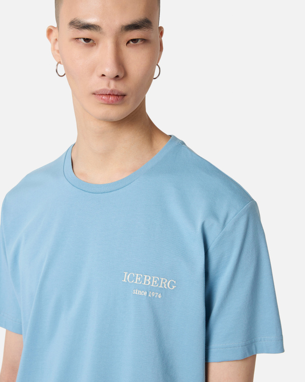 Heritage logo blue t-shirt - Iceberg - Official Website