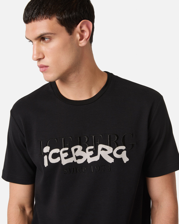 Heritage logo t-shirt with print - Iceberg - Official Website