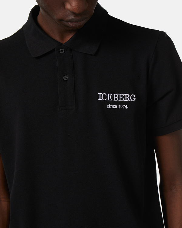 Embroidered logo polo shirt - Iceberg - Official Website