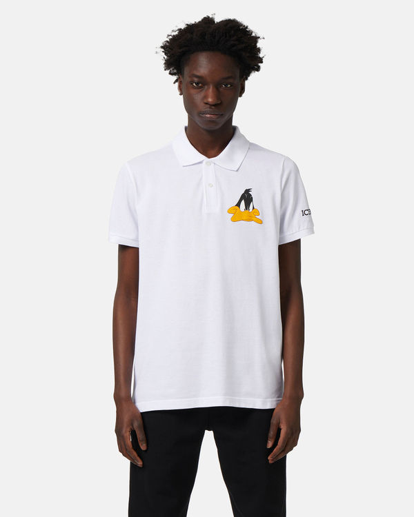 Daffy Duck white Polo Shirt - Iceberg - Official Website