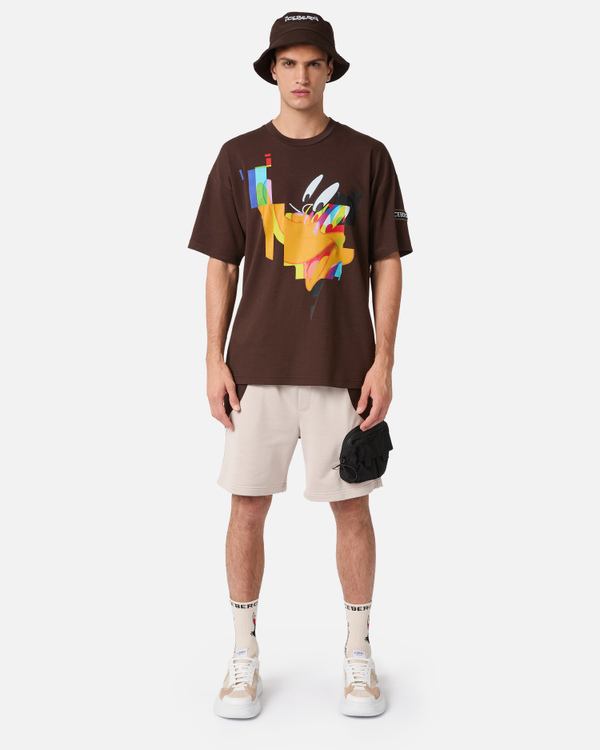 Daffy Duck brown t-shirt with logo - Iceberg - Official Website