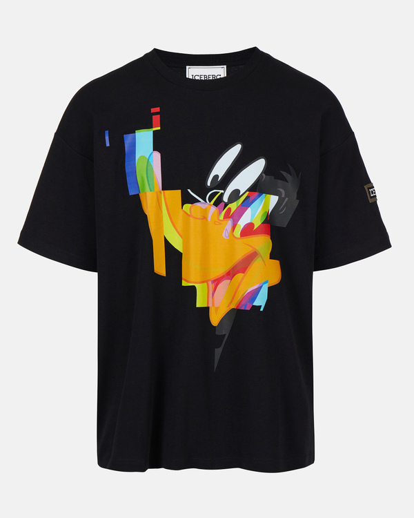 Daffy Duck black t-shirt with logo - Iceberg - Official Website