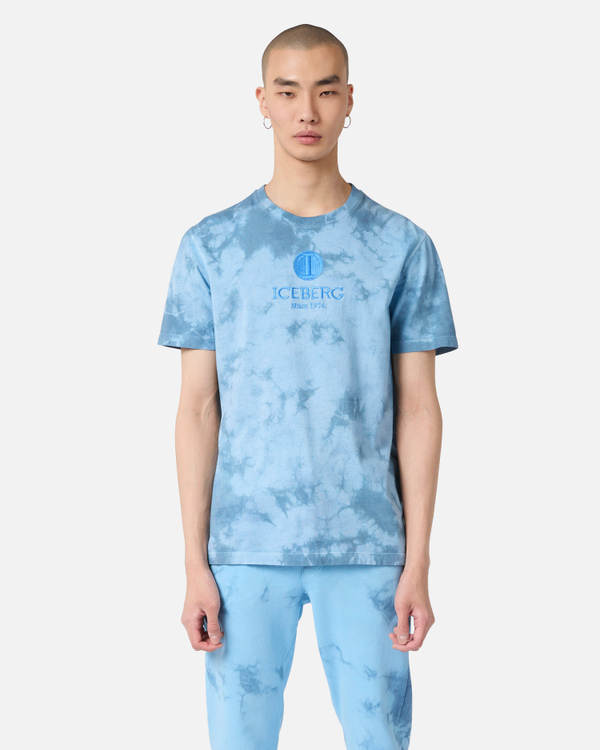 T-shirt celeste nuvole - Iceberg - Official Website