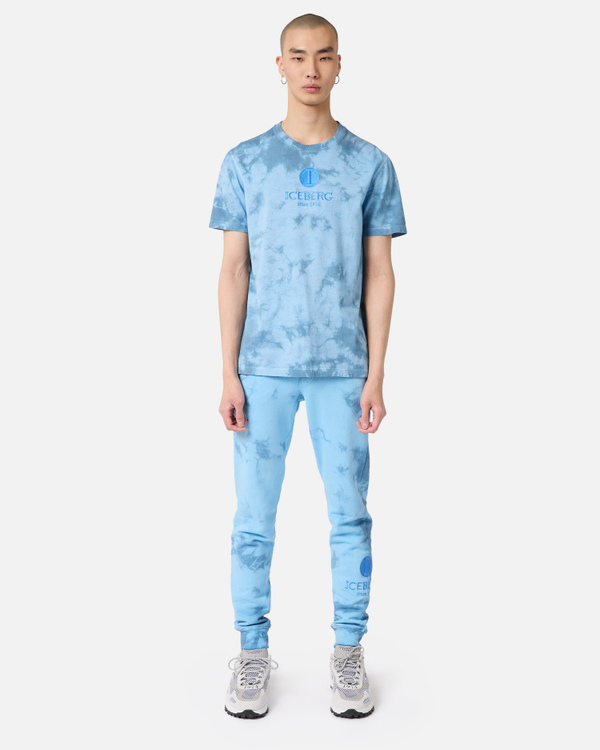 Celestial blue cloudy print t-shirt - Iceberg - Official Website