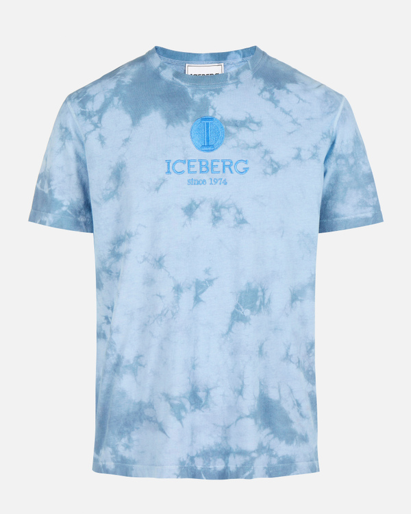 T-shirt celeste nuvole - Iceberg - Official Website