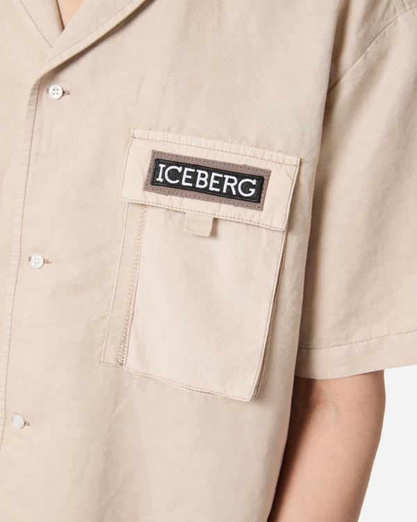 Institutional logo short-sleeved shirt - Iceberg - Official Website