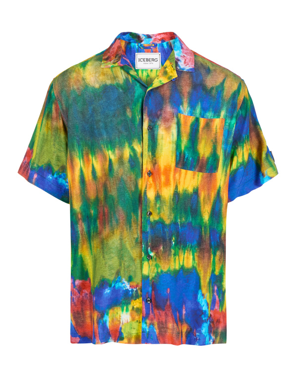 Techno print short-sleeved shirt - Iceberg - Official Website