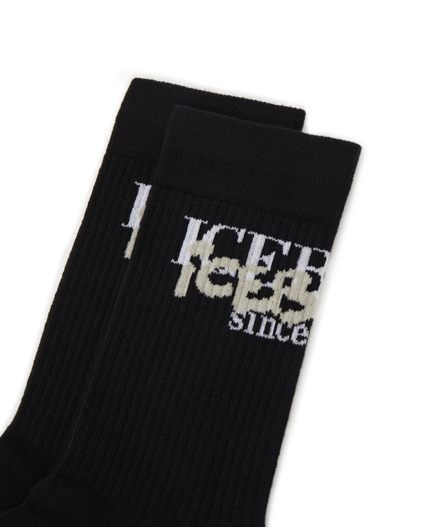 Institutional logo black socks - Iceberg - Official Website