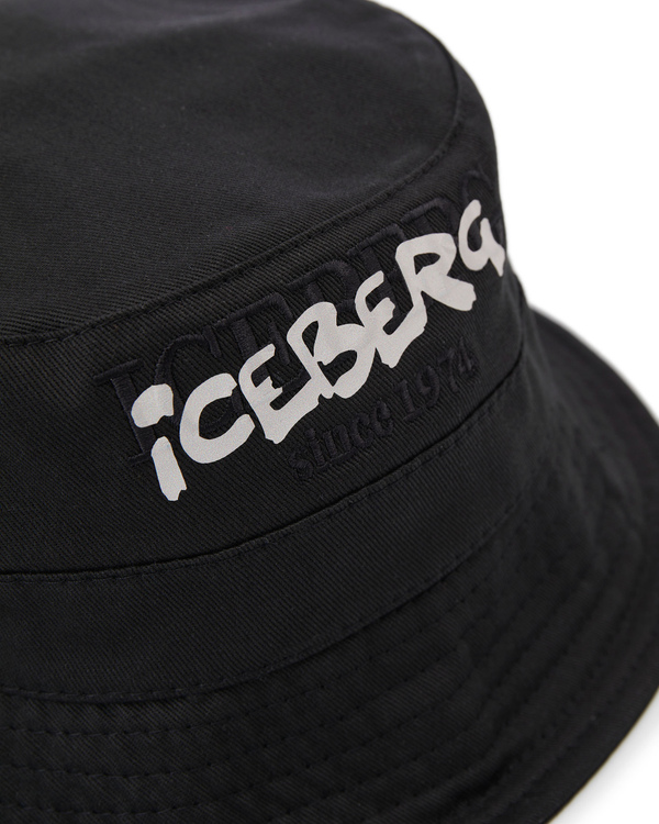 Heritage logo black bucket hat - Iceberg - Official Website