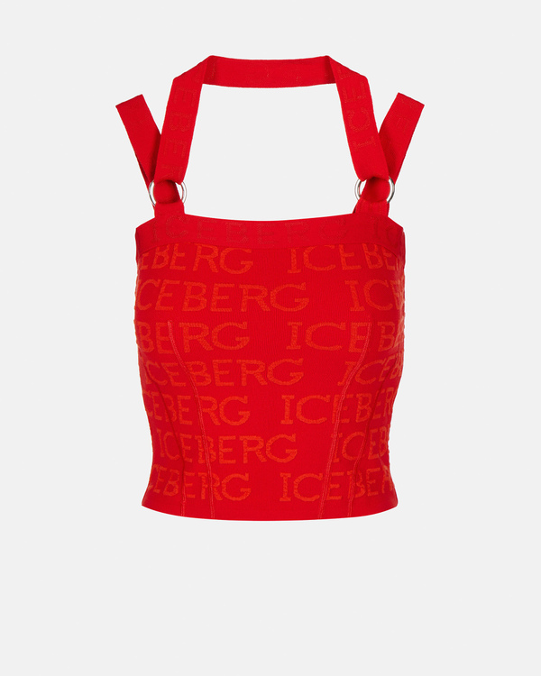 Orange red 3D logo top with ring detail - Iceberg - Official Website
