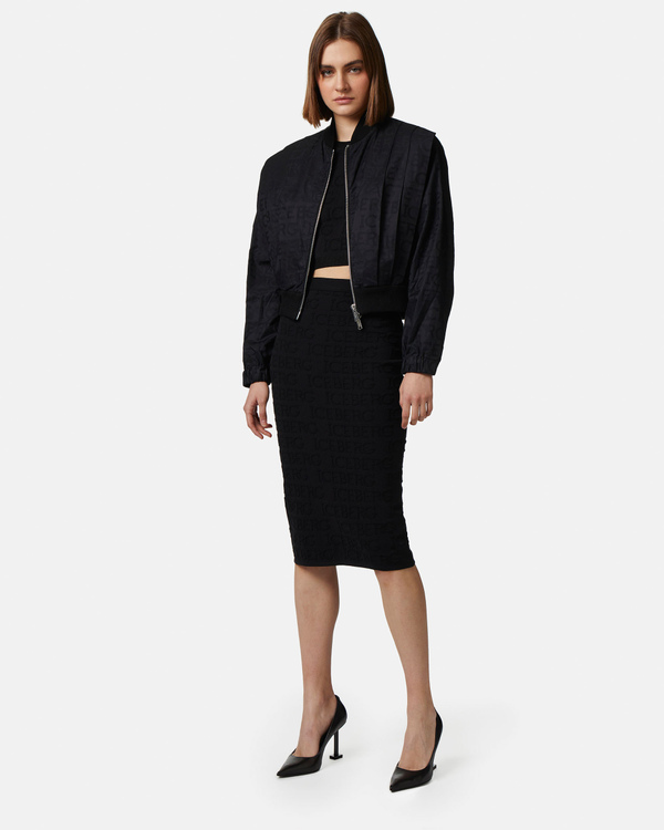 3D logo pencil skirt in black - Iceberg - Official Website