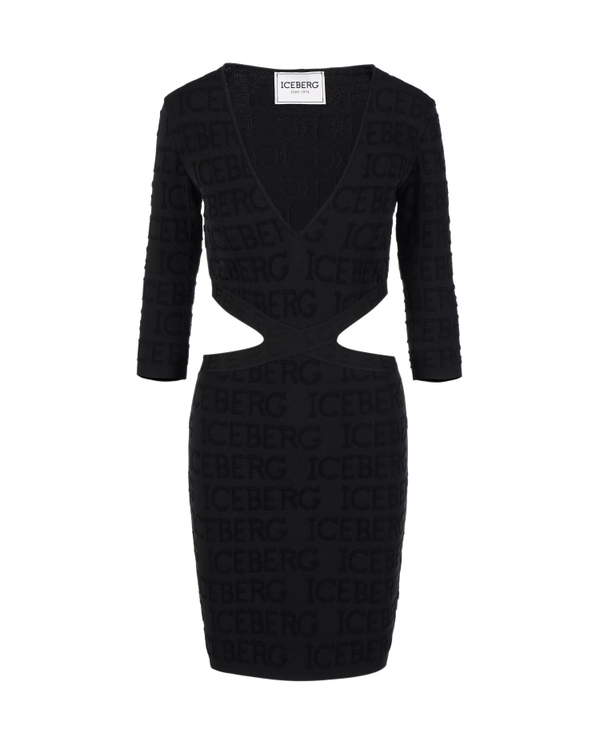 3D logo cut out dress - Iceberg - Official Website