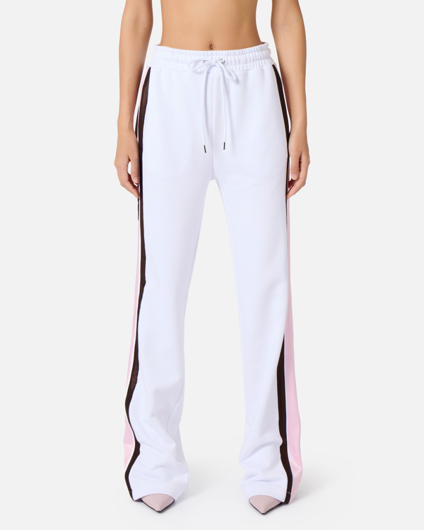 Contrasting stripes sport-style trousers - Iceberg - Official Website